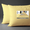 400 thread count mellow yellow envelope closure pillowcases housewife style secure fit skin friendly cotton
