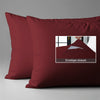 600 thread count rio red envelope closure pillowcases housewife style secure fit skin friendly cotton
