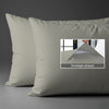 400 thread count silver envelope closure pillowcases housewife style secure fit skin friendly cotton