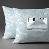 400 thread count simply floral blue envelope closure pillowcases housewife style secure fit skin friendly cotton