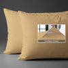 400 thread count tan envelope closure pillowcases housewife style secure fit skin friendly cotton
