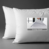 600 thread count white envelope closure pillowcases housewife style secure fit skin friendly cotton
