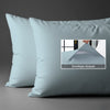 Cotton percale sea foam envelope closure pillowcases housewife style secure fit skin friendly cotton