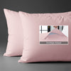 Cotton percale light pink envelope closure pillowcases housewife style secure fit skin friendly cotton