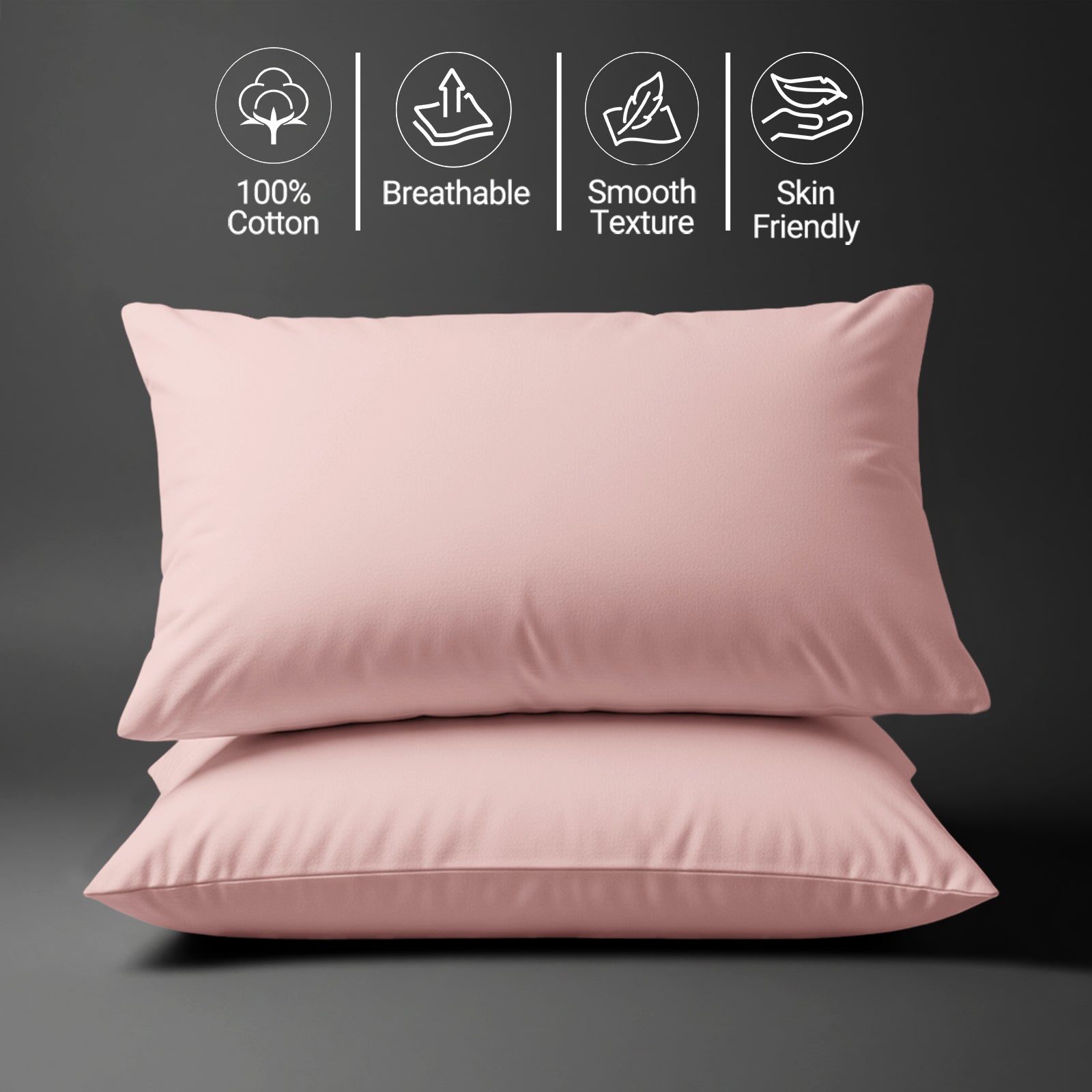 Premium 400 Thread Count 100% Cotton Pillowcases (2 PC)