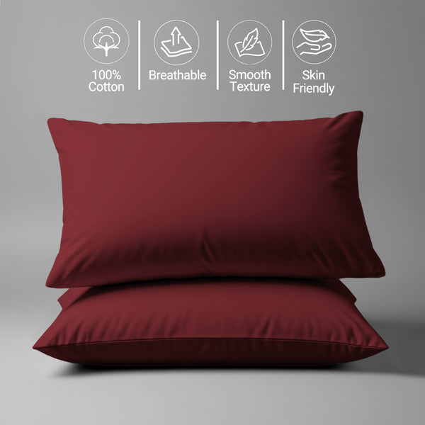 Premium 400 Thread Count 100% Cotton Pillowcases (2 PC)