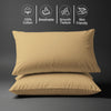 400 thread count tan Skin friendly housewife cotton pillowcases sweat wicking gentle on hair