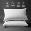 Cotton percale white skin friendly housewife cotton pillowcases sweat wicking gentle on hair