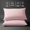 Cotton percale light pink skin friendly housewife cotton pillowcases sweat wicking gentle on hair