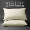 Cotton percale ivory skin friendly housewife cotton pillowcases sweat wicking gentle on hair