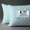 800 thread count baby blue envelope closure pillowcases housewife style secure fit skin friendly cotton