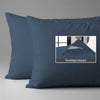 800 thread count dark blue envelope closure pillowcases housewife style secure fit skin friendly cotton