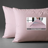 800 thread count light pink envelope closure pillowcases housewife style secure fit skin friendly cotton
