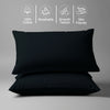 1000 thread count black Skin friendly housewife cotton pillowcases sweat wicking gentle on hair and skin friendly