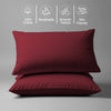 800 thread count rio red skin friendly housewife cotton pillowcases sweat wicking gentle on hair plus durable and soft