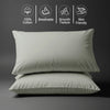 800 thread count silver skin friendly housewife cotton pillowcases sweat wicking gentle on hair plus durable and soft

