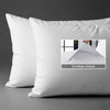 1000 thread count white envelope closure pillowcases housewife style secure fit skin friendly cotton