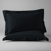 Pizuna Linens black 600 thread count 100 percent cotton pillowcases 2 piece oxford king

