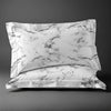 Pizuna Linens marble white 400 thread count 100 percent cotton pillowcases 2 piece oxford king
