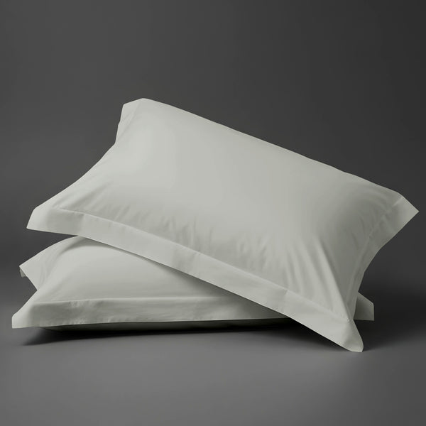 Pizuna Linens silver luxurious royal 1000 thread count 100 percent cotton pillowcases 2 piece oxford standard