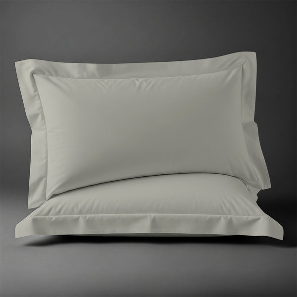 Pizuna Linens silver 600 thread count 100 percent cotton pillowcases 2 piece oxford king
