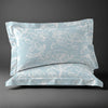Pizuna Linens simply floral blue 400 thread count 100 percent cotton pillowcases 2 piece oxford king