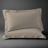 Pizuna Linens simply taupe 600 thread count 100 percent cotton pillowcases 2 piece oxford king
