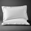 Pizuna Linens white 400 thread count 100 percent cotton pillowcases 2 piece oxford standard