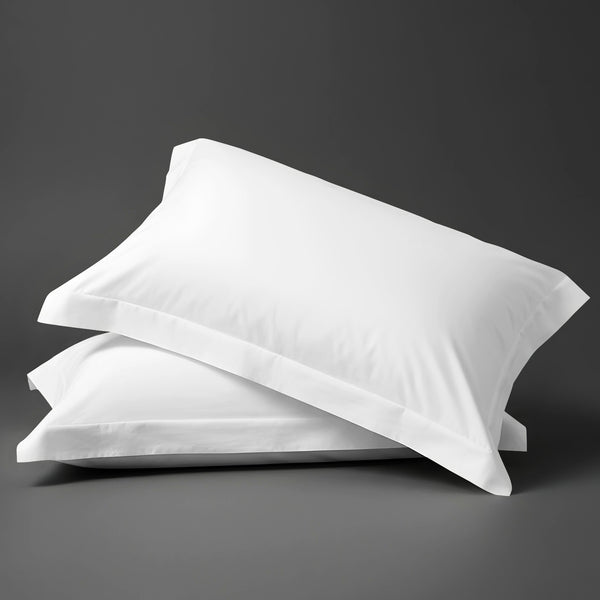 Pizuna Linens white luxurious 800 thread count 100 percent cotton pillowcases 2 piece oxford standard
