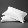 Pizuna Linens white luxurious royal 1000 thread count 100 percent cotton pillowcases 2 piece oxford standard