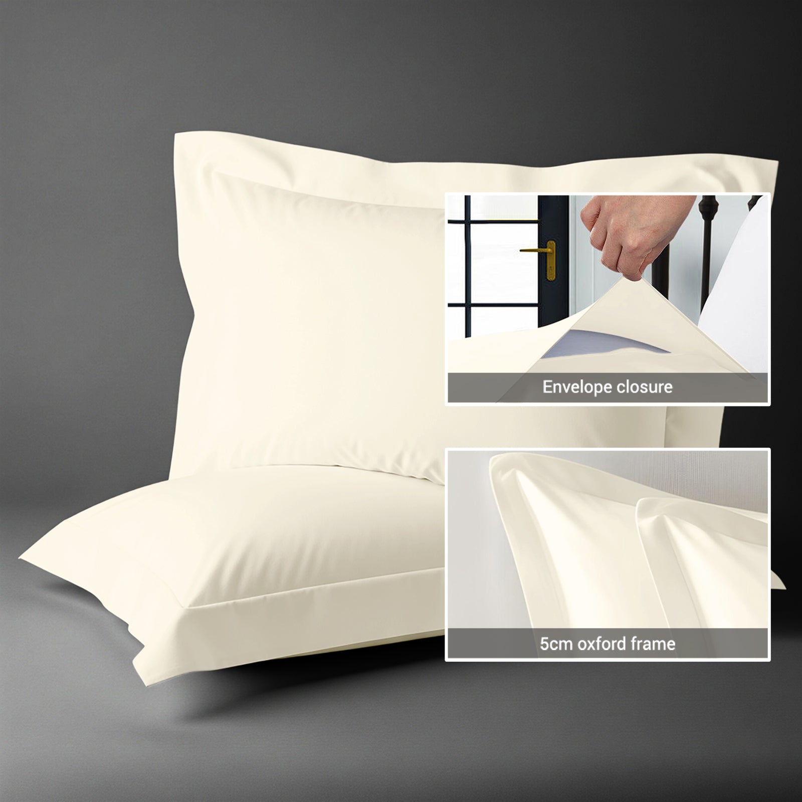 Premium 400 Thread Count 100% Cotton Pillowcases (2 PC)