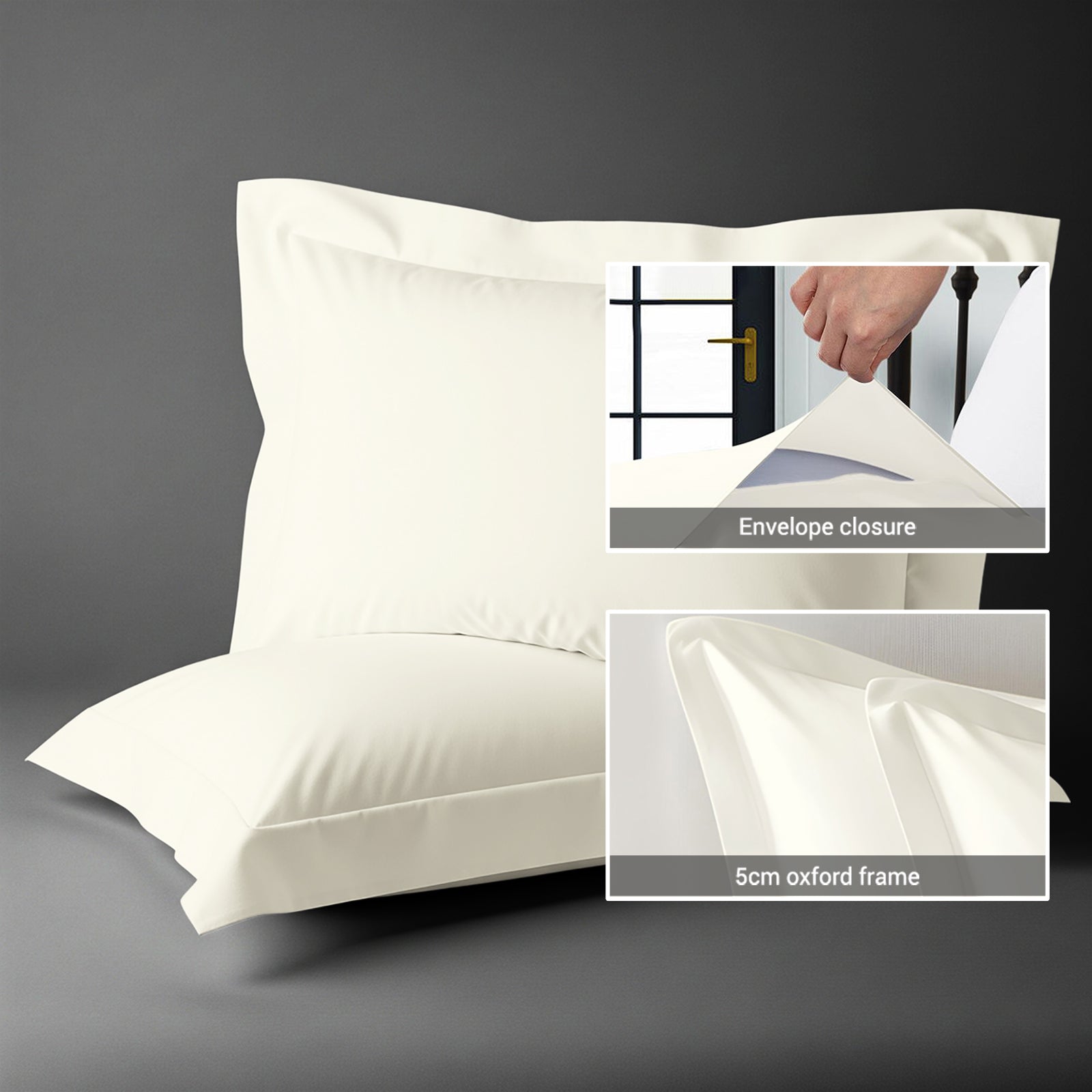 Premium 400 Thread Count 100% Cotton Pillowcases (2 PC)