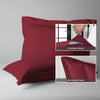 1000 thread count rio red envelope closure pillowcases oxford standard style secure fit skin friendly cotton with 5cm frame