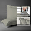 400 thread count silver envelope closure pillowcases oxford king style secure fit skin friendly cotton with 5cm frame