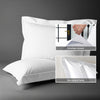 1000 thread count white envelope closure pillowcases oxford king style secure fit skin friendly cotton with 5cm frame