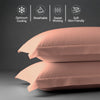 400 thread count coral pink Skin friendly cotton pillowcases oxford king sweat wicking gentle on hair