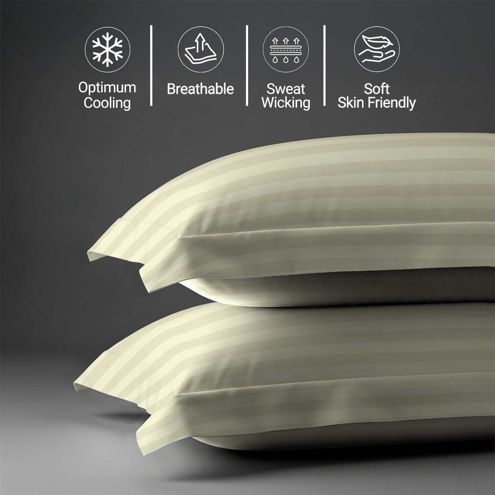 Premium 300 Thread Count 100% Cotton Pillowcases (2 PC)