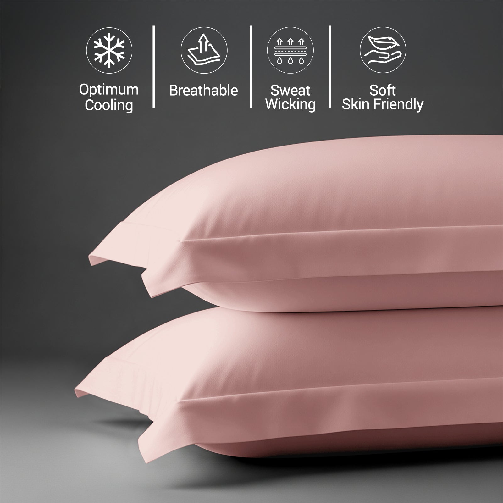 Premium 400 Thread Count 100% Cotton Pillowcases (2 PC)