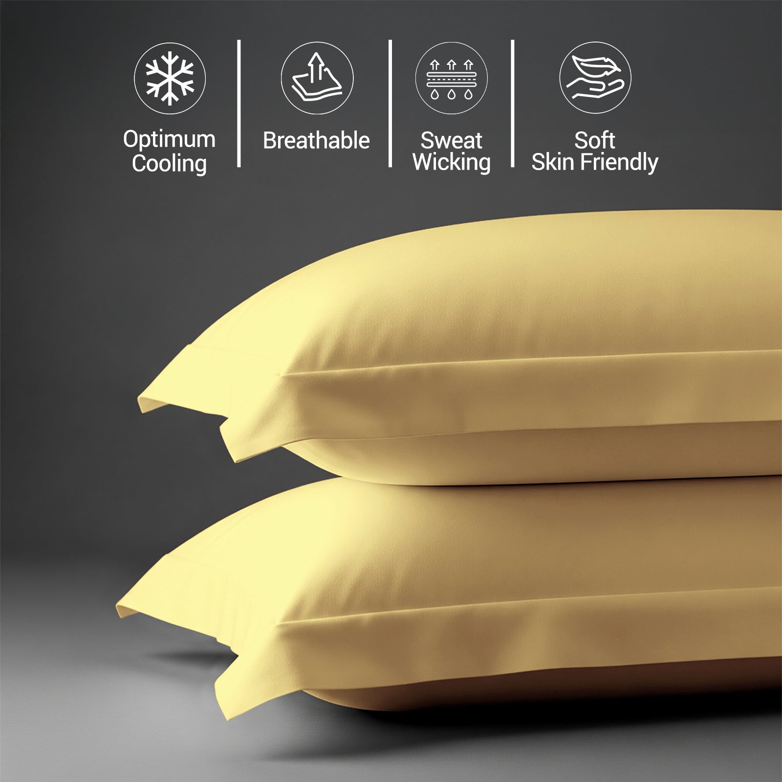 Premium 400 Thread Count 100% Cotton Pillowcases (2 PC)