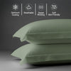 400 thread count sea foam Skin friendly cotton pillowcases oxford king sweat wicking gentle on hair