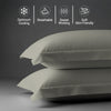 400 thread count silver Skin friendly cotton pillowcases oxford king sweat wicking gentle on hair
