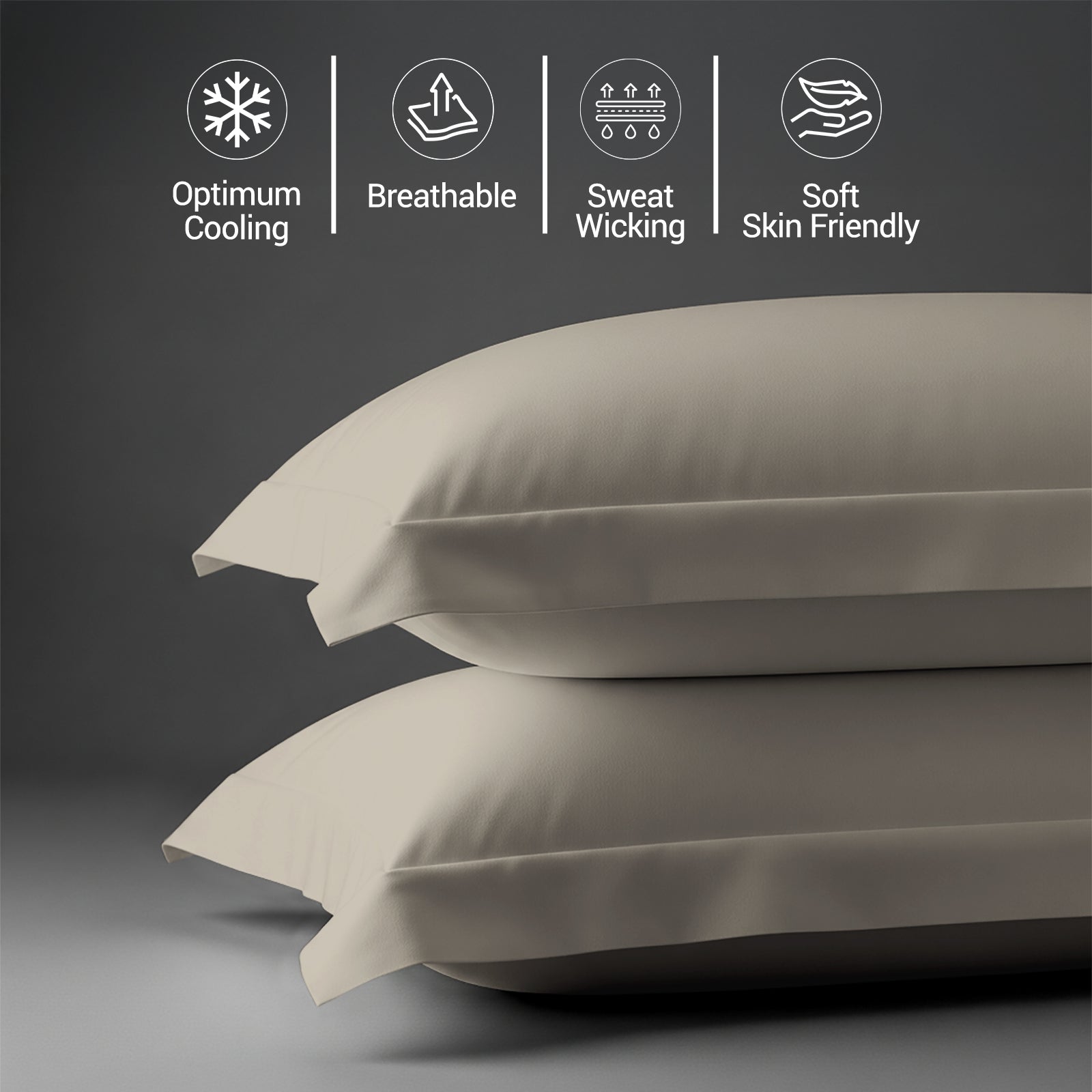 Premium 400 Thread Count 100% Cotton Pillowcases (2 PC)