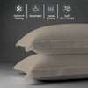 600 thread count simply taupe skin friendly cotton pillowcases oxford standard sweat wicking gentle on hair
