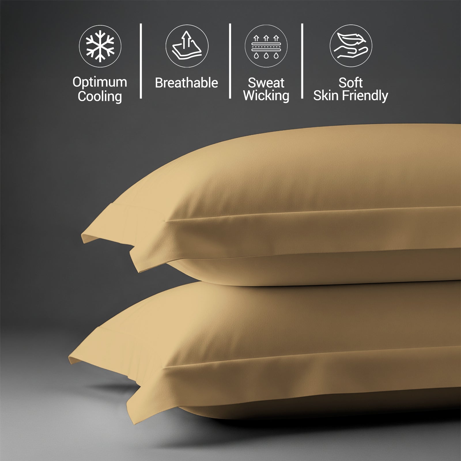 Premium 400 Thread Count 100% Cotton Pillowcases (2 PC)