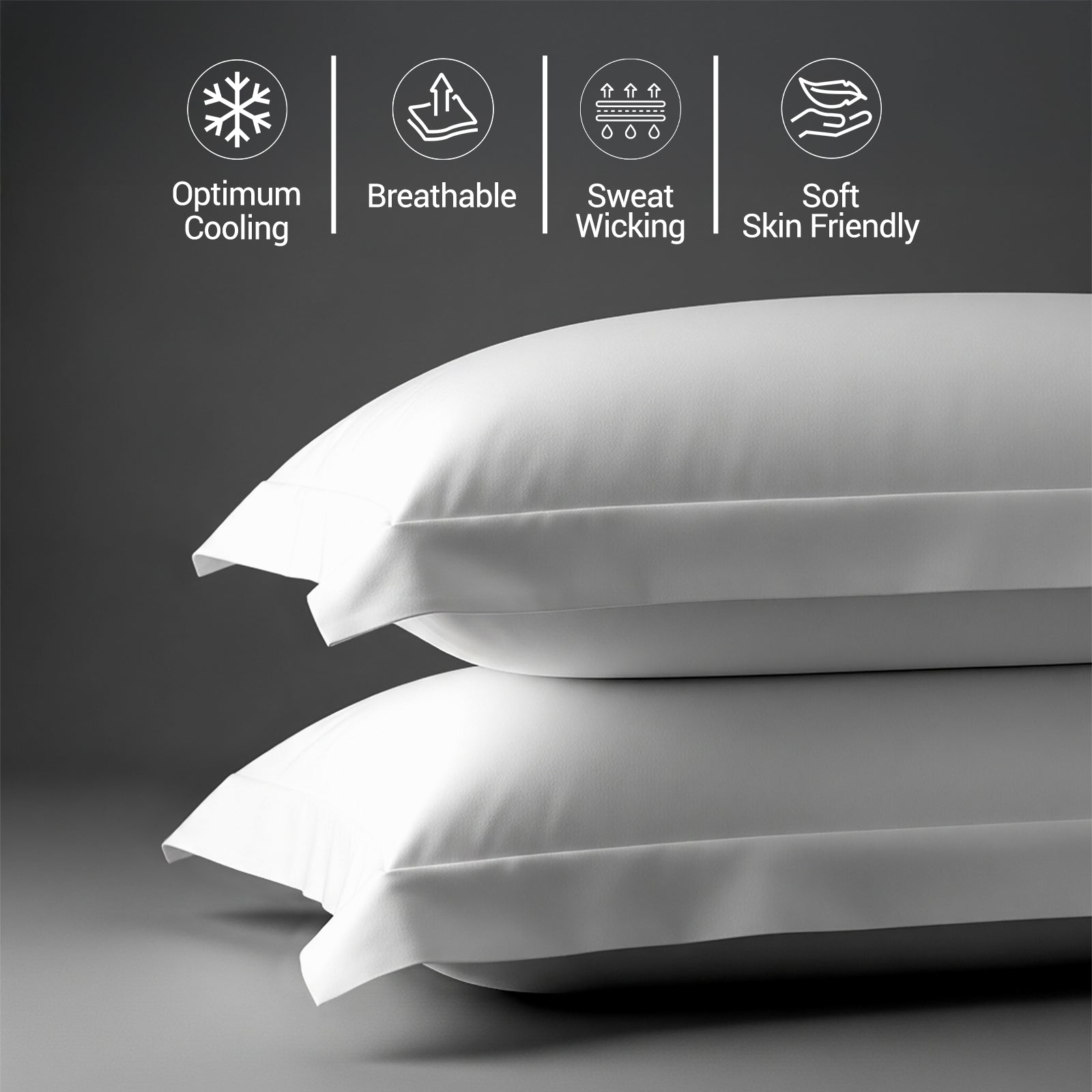 Premium 400 Thread Count 100% Cotton Pillowcases (2 PC)