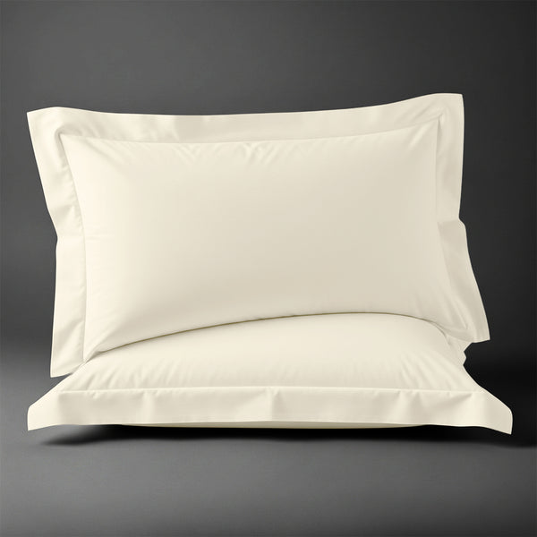 Premium 400 Thread Count 100% Cotton Pillow Shams (2 PC) - USA QUEEN