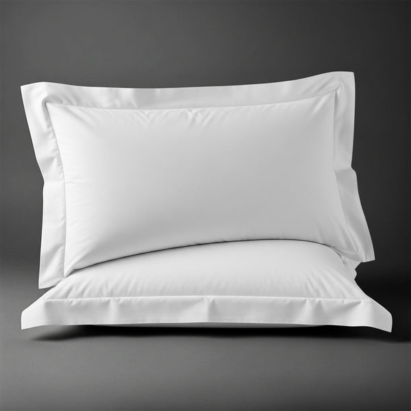 Premium 400 Thread Count 100% Cotton Pillow Shams (2 PC) - USA KING