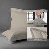 Premium 400 Thread Count 100% Cotton Pillow Shams (2 PC) - USA STANDARD