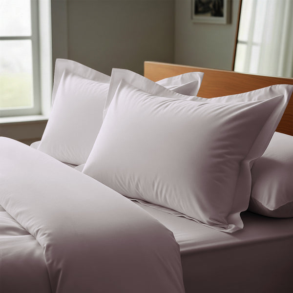 Premium 400 Thread Count 100% Cotton Pillow Shams (2 PC) - USA QUEEN