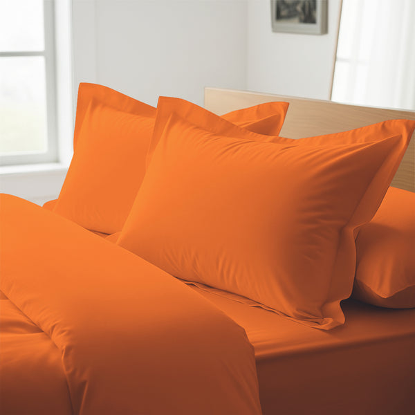 Premium 400 Thread Count 100% Cotton Pillow Shams (2 PC) - USA QUEEN